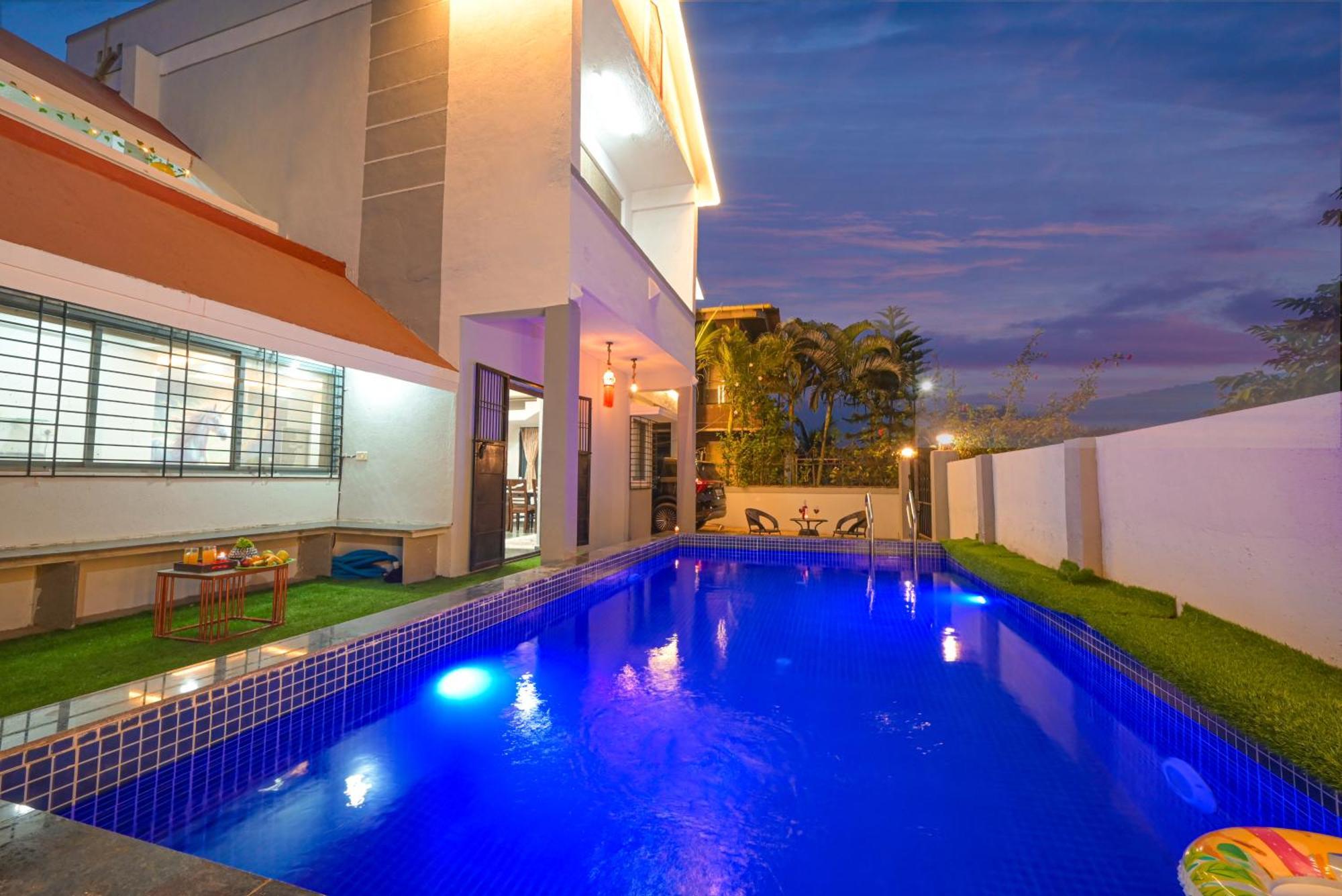 Ll Empyrean Stay II Luxury Ll Celestial Unicorn Villa Ll 3Bhk Ll Ac Ll Private Big Pool Ll Lonavala Buitenkant foto